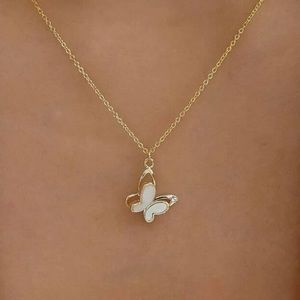 Butterfly Charm Necklace Golden